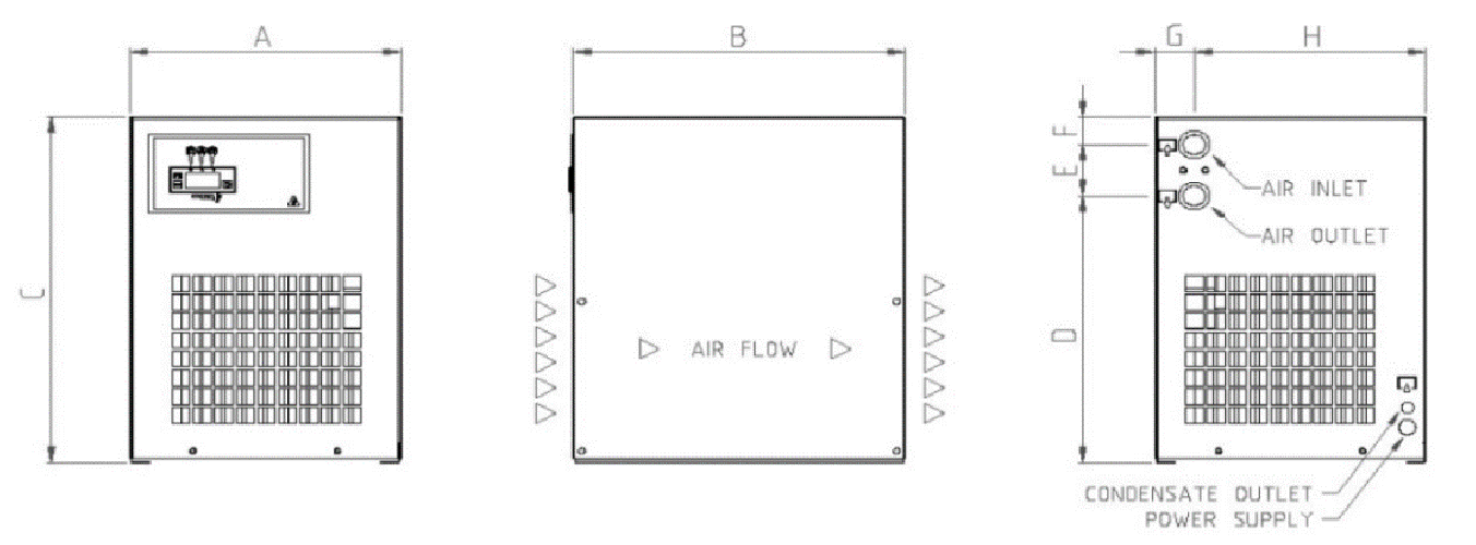 Osuszacz ziębniczy DSI-30, 500 l/min
